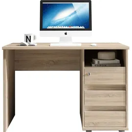 preisbrecher Schreibtisch >Flinn< in Eiche Sonoma hell - 110x75x65cm (BxHxT)