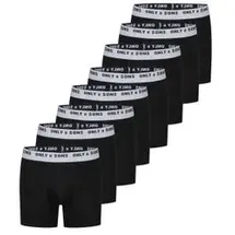 Only&Sons ONSSCOTT Schwarz 3XL 8er Pack