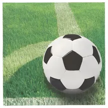 Papstar Servietten, 3-lagig 1/4-Falz 33 cm x 33 cm "Football"