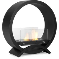 Moritz Ethanol Kamin Standkamin 72 x 70 x 30 cm rund I 1,5 Liter Brenner I Bioethanol Kamin I Bio Ethanol Kaminofen Indoor Outdoor I Innen Außen