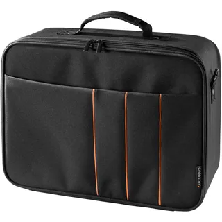 Celexon Beamertasche Economy Large 1091409, mit Hartschalenrahmen - wasserabweisend & abwaschbar - 100% Polyester - schwarz