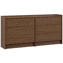 petits-meubles Kommode Japandi 184 x 90 x 38 cm Braun