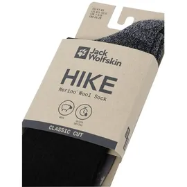 Jack Wolfskin Hike Merino Lange Socken - Black - EU 47-49