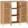 [en.casa] Beistellschrank Hakseri 87 x 99 x 33 cm Bambus Natur