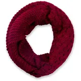 Stylebreaker Strick Loop Schal in Bordeaux-Rot | Gr.: onesize
