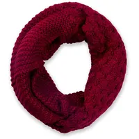 Stylebreaker Strick Loop Schal in Bordeaux-Rot | Gr.: onesize