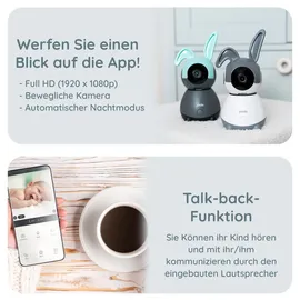 Alecto baby Babyphone Smartbaby10 mit WLAN, Schwarz