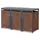ML-Design Mülltonnenbox 3er 200 x 80 x 116,3 cm anthrazit-rostoptik