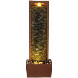 Teamson Home Wasserfallbrunnen Rotstein mit LED 84 cm