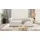 s-style möbel Chesterfield-Sofa Weiß Textil, Echtholz,Birke, 3-Sitzer Füllung: Silikon,Silikon,Komfortschaum, 203x72x86 cm