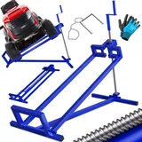 Masko MASKO® Rasentraktor Heber 400kg Aufsitzmäher Hebevorrichtung Rasentraktorheber Reinig.Hilfe Hebebühne inkl. Arbeitshandschuhen