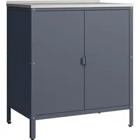 Casa.pro Outdoor Schrank Bolognano 92x80x50 cm Dunkelgrau, matt
