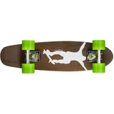 Ridge Skateboards Holz Ahorn Skateboard Mini Cruiser, Dark Dye NR1, komplett, 55cm