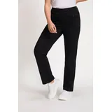 Ulla Popken Damen Basic-Stretchhose Mony Hose, Schwarz, 51W / 34L - 51W / 34L