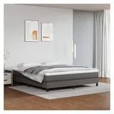 vidaXL Bettgestell 160 x 200 cm Grau