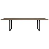 Muuto Tisch, 295 x 108 cm, eiche massiv geräuchert / schwarz