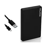 Storite 120 GB tragbare Externe Festplatte, Backup-Speicherlaufwerk mit USB 2.0, ultraschnelle Datenübertragung, kompakte Festplatte, kompatibel mit PC, MAC, Windows, Laptop, Desktop (schwarz)