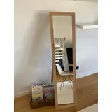 Homestyle Standspiegel 40x160 cm Holz MDF Eiche braun Ganzkörperspiegel Mirror