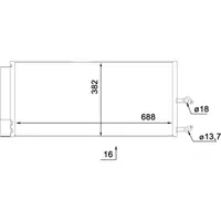 Mahle Kondensator, Klimaanlage BEHR AC 890 000S