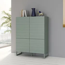 Forte Highboard ¦ grün ¦ Maße (cm): B: 109,9 H: 140 T: 41.6