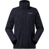 Berghaus Herren Hillmaster Interactive Jacke, Atmungsaktiver, Strapazierfähiger Mantel Übergangsjacke Hardshell Gore-Tex Wasserdichte, Schwarz, L EU