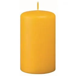Kopschitz Kerzen Mini Stumpenkerzen für den Weihnachtsbaum, Pyramide Goldgelb 50 x Ø 30 mm, 20 Stück