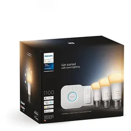 Philips Hue White Ambiance E27 1100 lm Starter-Set 8 W 3 Stk. + Dimmschalter