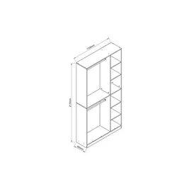 VCM Kleiderschrank Palosa XL