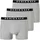 SCHIESSER Herren 3 PACK Boxershorts Bio Baumwolle Multipack - 95/5 Organic, Cotton Rio Boxer grau