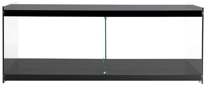 TV Möbel in Schwarz aus MDF Glas