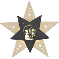 Weigla Stern Beleuchtet grau/weiß