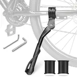 AiQInu Fahrradständer, Einstellbarer Aluminiumlegierung Fahrradständer Mountainbike Fahrrad Seite Kickstand für 24-29 Zoll Erwachsene Mountainbike, Rennrad