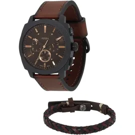 Fossil MACHINE Quarz Leder 42 mm FS6102SET
