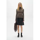 INWEAR Lederrock A-Linie Schwarz 38