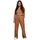 URBAN CLASSICS Ladies Rib Wid Leg Jumpsuit - Beige - S
