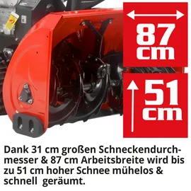 Hecht Schneefräse Benzin 9534 SQ