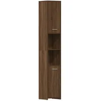 VidaXL Badezimmerschrank Braun Eichen-Optik 30x30x183,5 cm