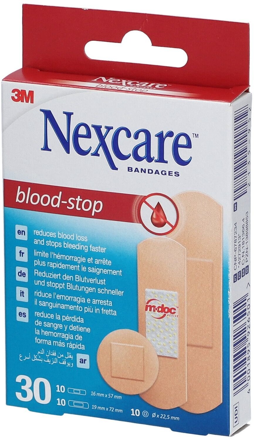 3M NexcareTM Blood Stop Pflaster sortiert