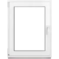 Framex Kellerfenster Fenster Kunststofffenster Weiß Breite x Höhe 70 x 100 cm (700 x 1000 mm) 2fach (32 mm) Dreh Kipp DIN Links - Premium - Weiß