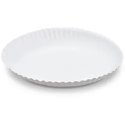 Pappteller (FSC Mix) tief weiß Ø22cm [50 St.]