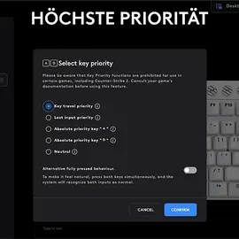Logitech Pro X TKL Rapid mit magnetischen Analogschaltern DE