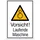 Betriebsausstattung24 Warnschild Vorsicht! Laufende Maschine 13,1 x 18,5 cm