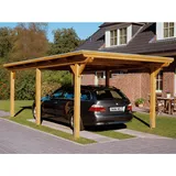 SKANHOLZ Skan Holz Carport Emsland 354 x 604 cm Natur