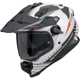 Scorpion ADF-9000 Air Feat Matt-Weiss/Schwarz/Rot M