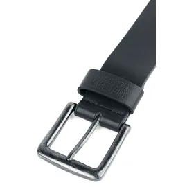URBAN CLASSICS Gürtel Leather Imitation Polyester/Polyurethan schwarz 115