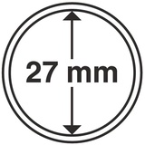 Leuchtturm Albenverlag Münzkapseln CAPS 27 mm, 10er Packs