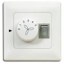 Pepeo Wand/ Stufenschalter Deckenventilator mit Licht Aufputz