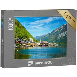 puzzleYOU Puzzle Puzzle 1000 Teile XXL „Panorama von Hallstatt Dorf, Österreich“, 1000 Puzzleteile, puzzleYOU-Kollektionen Österreich