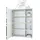 Vladon Highboard 79 x 105,5 x 35,5 cm Weiß matt/Weiß Hochglanz