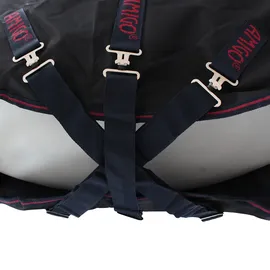 Horseware Amigo Bravo 12 XL Regendecke 0g 125 cm Navy/Rot
